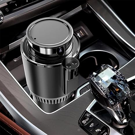 Smart Car Hot and Cold Cup Holder Rapid Heating and Cooling Insulated Electric Beverage Mug for Car Home